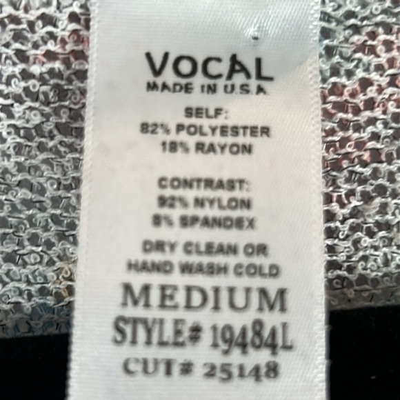 Vocal Aztec Southwestern Lace Long Sleeve Top Medium Grey - Picture 6 of 11